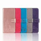 For Infinix Zero 8 Four-leaf Clasp Embossed Leather Case with Lanyard & Card Slot & Wallet & Holder(Magenta) - 5