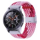 For Samsung Galaxy Watch 4 / Watch 5 20mm Nylon Braided Metal Buckle Watch Band(Z Red Pink) - 1