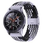 For Samsung Galaxy Watch 4 / Watch 5 20mm Nylon Braided Metal Buckle Watch Band(Z Black Gray) - 1