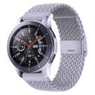 For Samsung Galaxy Watch 4 / Watch 5 20mm Nylon Braided Metal Buckle Watch Band(White) - 1