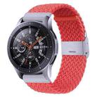 For Samsung Galaxy Watch 4 / Watch 5 20mm Nylon Braided Metal Buckle Watch Band(Bright Orange) - 1