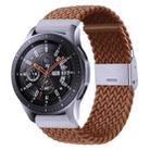 For Samsung Galaxy Watch 4 / Watch 5 20mm Nylon Braided Metal Buckle Watch Band(Coffee) - 1