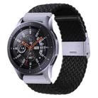 For Samsung Galaxy Watch 4 / Watch 5 20mm Nylon Braided Metal Buckle Watch Band(Black) - 1