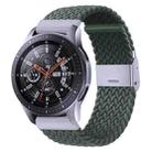 For Samsung Galaxy Watch 4 / Watch 5 20mm Nylon Braided Metal Buckle Watch Band(Olive Green) - 1