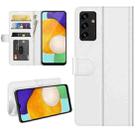 For Samsung Galaxy A13 5G R64 Texture Single Horizontal Flip Protective Case with Holder & Card Slots & Wallet& Photo Frame(White) - 1