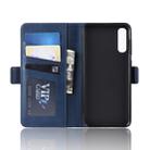 Dual-side Magnetic Buckle Horizontal Flip Leather Case for Galaxy A50, with Holder & Card Slots & Wallet & Photo Frame(Dark Blue) - 5