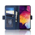 Dual-side Magnetic Buckle Horizontal Flip Leather Case for Galaxy A50, with Holder & Card Slots & Wallet & Photo Frame(Dark Blue) - 6