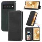 For Google Pixel 6 Retro Skin Feel Business Magnetic Horizontal Flip Leather Case With Holder & Card Slots & Wallet & Photo Frame(Black) - 1