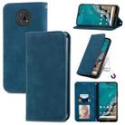 For Nokia G50 Retro Skin Feel Business Magnetic Horizontal Flip Leather Case With Holder & Card Slots & Wallet & Photo Frame(Blue) - 1