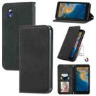 For ZTE Blade A31 Lite Retro Skin Feel Business Magnetic Horizontal Flip Leather Case With Holder & Card Slots & Wallet & Photo Frame(Black) - 1