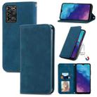 For ZTE V30 VITA Retro Skin Feel Business Magnetic Horizontal Flip Leather Case With Holder & Card Slots & Wallet & Photo Frame(Blue) - 1