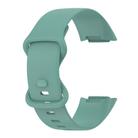 For Fitbit Charge 5 Monochromatic Silicone Watch Band, Size: Small Size(Pine needle green) - 1