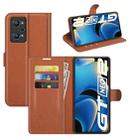 For OPPO Realme GT Neo2 Litchi Texture Horizontal Flip Protective Case with Holder & Card Slots & Wallet(Brown) - 1