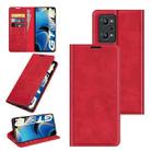 For OPPO Realme GT Neo2 Retro-skin Business Magnetic Suction Leather Case with Holder & Card Slots & Wallet(Red) - 1