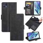 For Motorola Moto G50 5G Dual-side Magnetic Buckle Horizontal Flip Leather Case with Holder & Card Slots & Wallet(Black) - 1