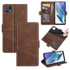 For Motorola Moto G50 5G Dual-side Magnetic Buckle Horizontal Flip Leather Case with Holder & Card Slots & Wallet(Brown) - 1