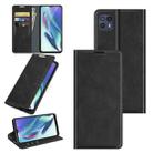 For Motorola Moto G50 5G Retro-skin Business Magnetic Suction Leather Case with Holder & Card Slots & Wallet(Black) - 1