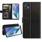 For Motorola Moto G50 5G R64 Texture Single Horizontal Flip Protective Case with Holder & Card Slots & Wallet& Photo Frame(Black) - 1