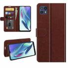 For Motorola Moto G50 5G R64 Texture Single Horizontal Flip Protective Case with Holder & Card Slots & Wallet& Photo Frame(Brown) - 1