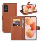 For Xiaomi Civi 5G Litchi Texture Horizontal Flip Protective Case with Holder & Card Slots & Wallet(Brown) - 1