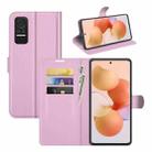 For Xiaomi Civi 5G Litchi Texture Horizontal Flip Protective Case with Holder & Card Slots & Wallet(Pink) - 1