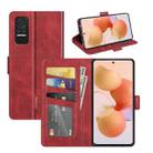 For Xiaomi Civi Dual-side Magnetic Buckle Horizontal Flip Leather Case with Holder & Card Slots & Wallet(Red) - 1