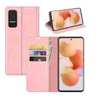 For Xiaomi Civi Retro-skin Magnetic Suction Leather Case with Holder & Card Slots & Wallet(Pink) - 1