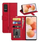 For Xiaomi Civi R64 Texture Single Horizontal Flip Protective Case with Holder & Card Slots & Wallet& Photo Frame(Red) - 1