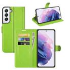 For Samsung Galaxy S22+ 5G Litchi Texture Horizontal Flip Protective Case with Holder & Card Slots & Wallet(Green) - 1