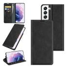 For Samsung Galaxy S22+ 5G Retro-skin Business Magnetic Suction Leather Case with Holder & Card Slots & Wallet(Black) - 1