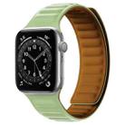 Silicone Magnetic Strap Watch Band For Apple Watch Series 9&8&7 41mm / SE 3&SE 2&6&SE&5&4 40mm / 3&2&1 38mm(Grass Green) - 1