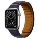 Silicone Magnetic Strap Watch Band For Apple Watch Series 9&8&7 41mm / SE 3&SE 2&6&SE&5&4 40mm / 3&2&1 38mm(Indigo) - 1