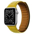 Silicone Magnetic Strap Watch Band For Apple Watch Series 8&7 41mm / SE 2&6&SE&5&4 40mm / 3&2&1 38mm(Yellow) - 1