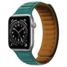 Silicone Magnetic Strap Watch Band For Apple Watch Series 8&7 41mm / SE 2&6&SE&5&4 40mm / 3&2&1 38mm(Dark Green) - 1