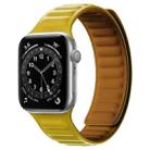 Silicone Magnetic Strap Watch Band For Apple Watch Ultra 49mm / Series 8&7 45mm / SE 2&6&SE&5&4 44mm / 3&2&1 42mm(Yellow) - 1