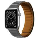 Silicone Magnetic Strap Watch Band For Apple Watch Ultra 49mm / Series 8&7 45mm / SE 2&6&SE&5&4 44mm / 3&2&1 42mm(Gray) - 1