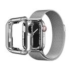 Anti-fall Electroplating TPU Watch Protective Case for Apple 1/2/3/4/5/6/7/SE 38mm/40mm/41mm(Silver) - 2