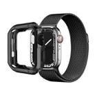 Anti-fall Electroplating TPU Watch Protective Case for Apple 1/2/3/4/5/6/7/SE 42mm/44mm/45mm(Black) - 2