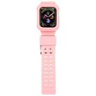 TPU + Silicone Integrated Watch Band For Apple Watch Series 8&7 41mm / SE 2&6&SE&5&4 40mm / 3&2&1 38mm(Pink) - 1