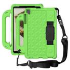 For Lenovo M10 X306X / X306F Diamond Series EVA Anti-Fall Shockproof Sleeve Protective Shell Case with Holder & Strap(Green) - 1