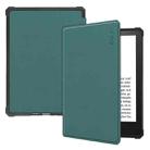 For Amazon Kindle Paperwhite 5 2021 ENKAY Solid Color Caster Texture Horizontal Flip Leather Tablet Case with Sleep / Wake-up Function(Green) - 1