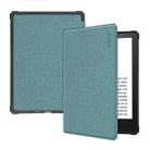 For Amazon Kindle Paperwhite 5 2021 ENKAY Solid Color Denim Texture Horizontal Flip Leather Tablet Case with Sleep / Wake-up Function(Green) - 1