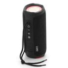 T&G TG227 Outdoor Portable Waterproof Bluetooth Music Speaker with LED Support FM / TF / USB(Black) - 1