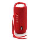 T&G TG227 Outdoor Portable Waterproof Bluetooth Music Speaker with LED Support FM / TF / USB(Red) - 1