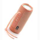 T&G TG227 Outdoor Portable Waterproof Bluetooth Music Speaker with LED Support FM / TF / USB(Pink) - 2