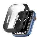 Shockproof PC Protective Case with Tempered Glass Film For Apple Watch Series 9 / 8 / 7 41mm(black) - 1