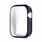 Shockproof TPU Full Protective Shell with Protective Film For Apple Watch Series 9 / 8 / 7 45mm(Blue) - 1