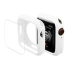 ENKAY Hat-Prince Protective TPU Watch Case + Full Coverage PET Screen Protector Film For Apple Watch Series 8 / 7 41mm(White) - 1