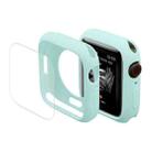 ENKAY Hat-Prince Protective TPU Watch Case + Full Coverage PET Screen Protector Film For Apple Watch Series 8 / 7 41mm(Light Blue) - 1