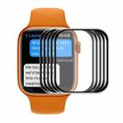 5 PCS ENKAY Hat-Prince 3D Curved Edge Full Coverage Full Tempered Glass HD Screen Protector Film For Apple Watch Series 7 41mm(Black) - 1